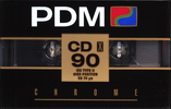 Compact Cassette PDM CD X 90 Type II Chrome 1990 Europe