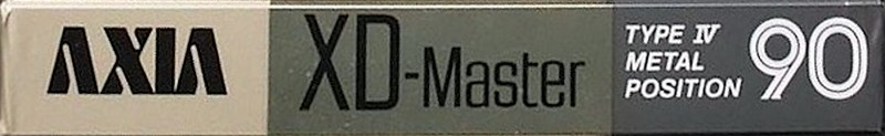 Compact Cassette AXIA Master 90 "XD" Type IV Metal 1985 Japan