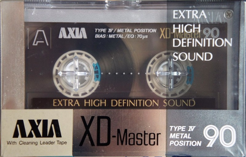 Compact Cassette AXIA Master 90 "XD" Type IV Metal 1985 Japan