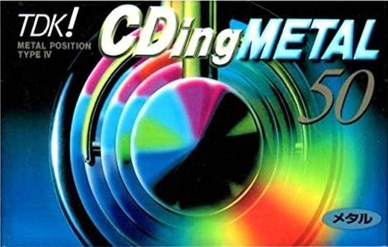 Compact Cassette TDK CDing Metal 50 "CDM-50K" Type IV Metal 1997 Japan