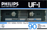 Compact Cassette Philips UF-I 90 Type I Normal 1985 Europe