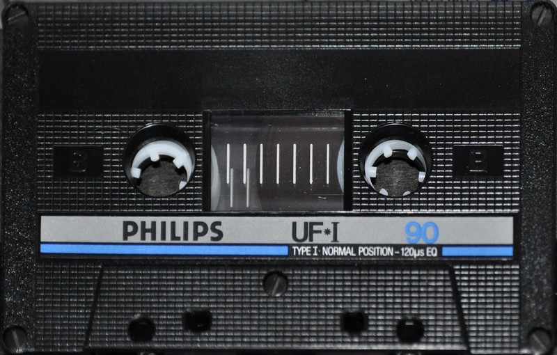Compact Cassette Philips UF-I 90 Type I Normal 1985 Europe
