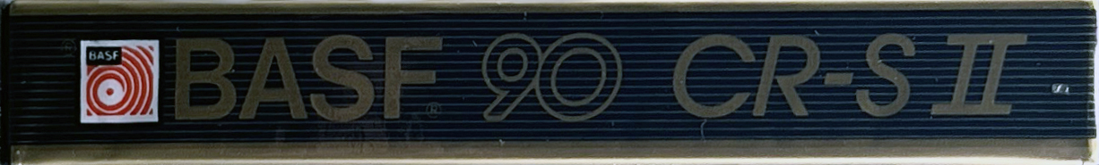 Compact Cassette BASF Chromdioxid Super II 90 Type II Chrome 1985 Europe