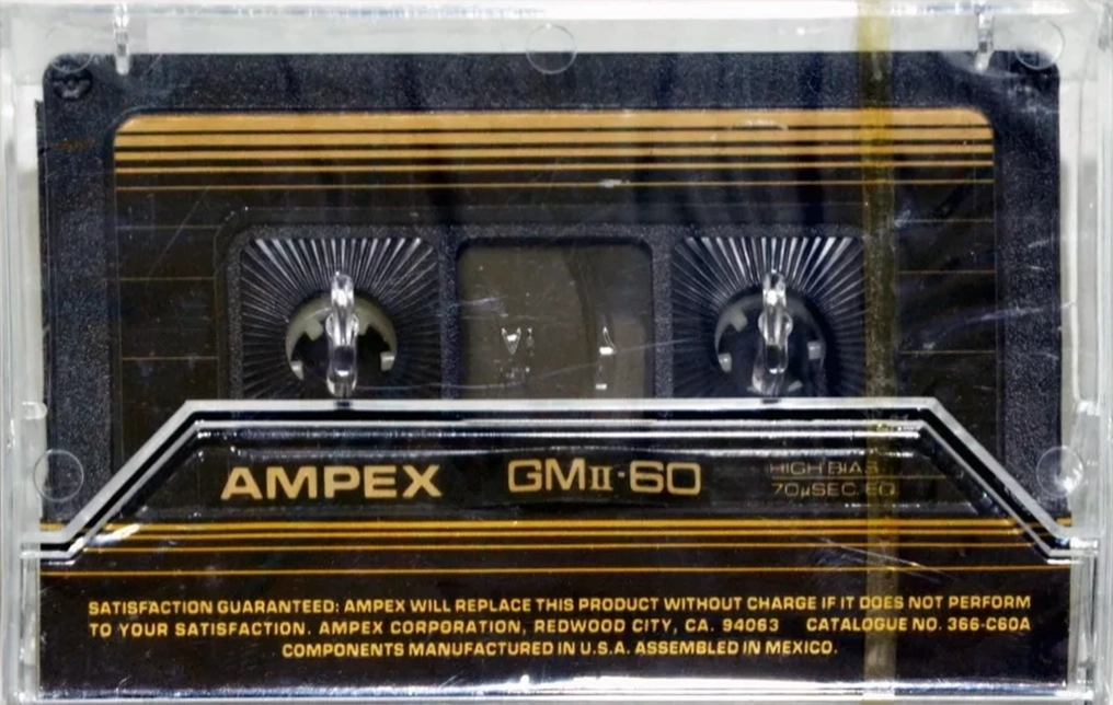 Compact Cassette Ampex Grand Master 60 "GMII" Type II Chrome 1982 USA
