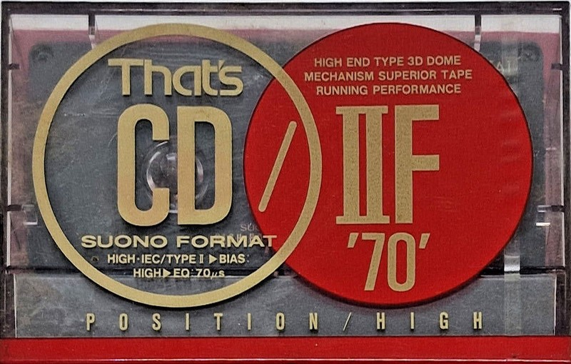 Compact Cassette Thats CD-IIF 70 Type II Chrome 1990 Japan