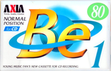 Compact Cassette AXIA Be 1 80 Type I Normal 1996 Japan