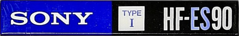 Compact Cassette Sony HF-ES 90 "HF-ES 90C" Type I Normal 1990 Europe