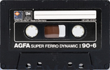 Compact Cassette AGFA Super Ferro Dynamic 90+6 Type I Normal 1979 Europe
