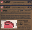 Compact Cassette BASF Chrome Maxima II 90 Type II Chrome 1988 Europe