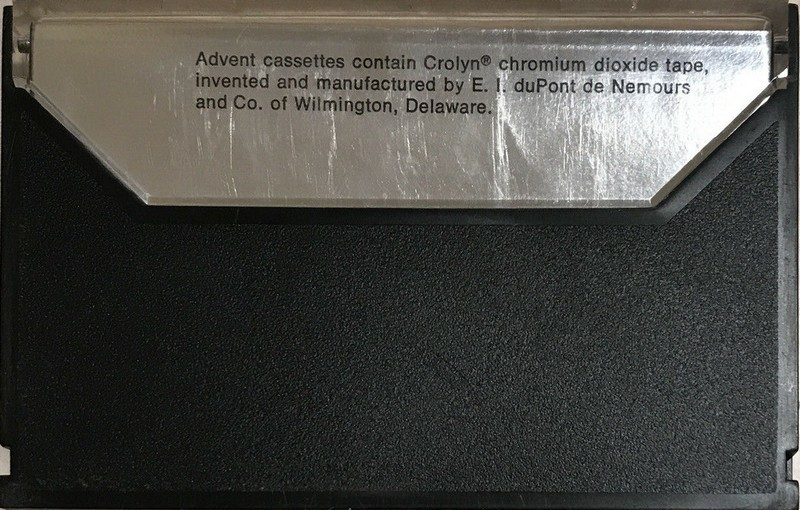 Compact Cassette Advent 90 Type II Chrome 1973 USA