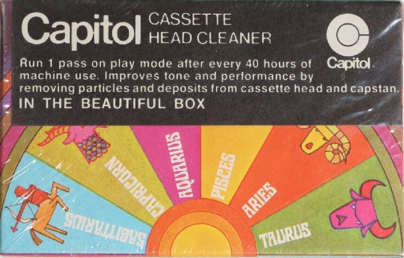 Compact Cassette Capitol Cleaning Cassette 1970 USA