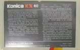 Compact Cassette Konica KX 60 Type I Normal 1988 Europe