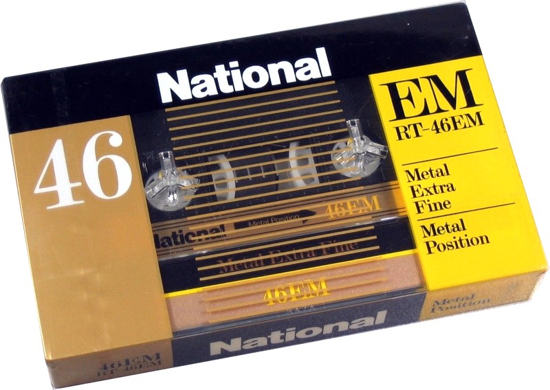 Compact Cassette National EM 46 "RT-46EM" Type IV Metal 1982 Japan