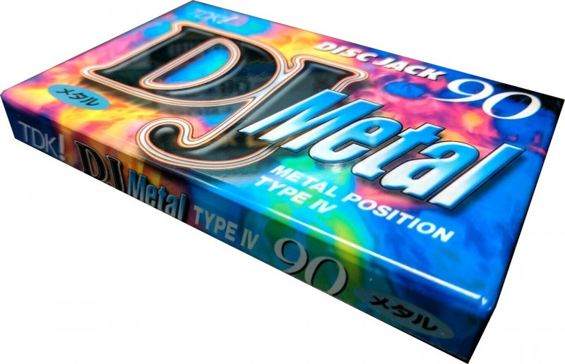 Compact Cassette TDK DJ Metal Disc Jack 90 "DJM-90N" Type IV Metal 1996 Japan