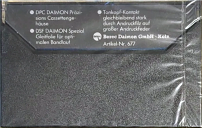 Compact Cassette Daimon Profi Chrome 60 Type II Chrome 1979 Germany