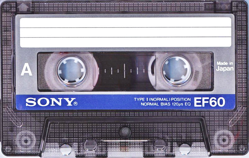Compact Cassette Sony Super EF 60 "EF60s" Type I Normal 1985 Europe