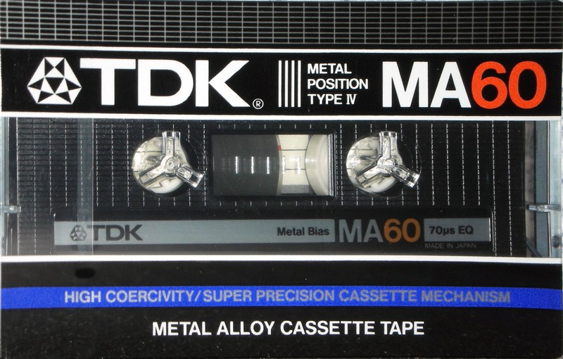Compact Cassette TDK MA 60 Type IV Metal 1984 Japan