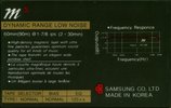 Compact Cassette Samsung MS 60 Type I Normal 1992 South Korea