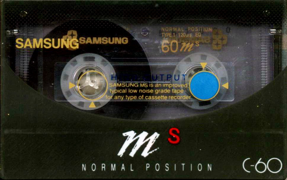 Compact Cassette Samsung MS 60 Type I Normal 1992 South Korea