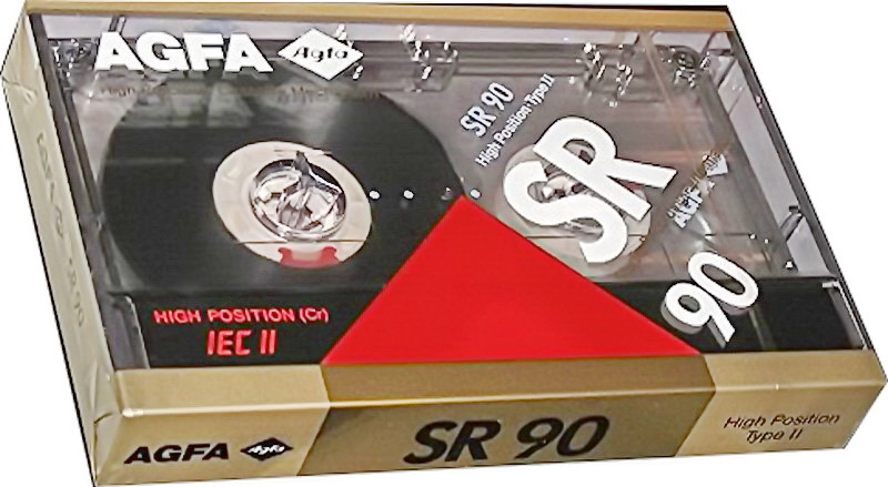 Compact Cassette AGFA SR 90 Type II Chrome 1989 Europe
