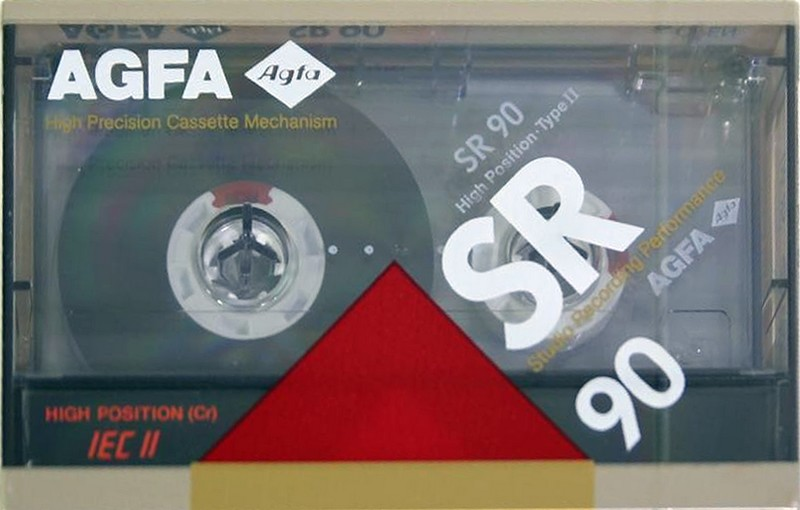 Compact Cassette AGFA SR 90 Type II Chrome 1989 Europe