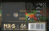 Compact Cassette Maxell MX-S 46 Type IV Metal 1998 Europe