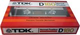 Compact Cassette TDK D 180 Type I Normal 1982 Europe