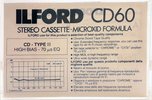Compact Cassette Ilford CD 60 "Chrome Dioxid" Type II Chrome 1984 Europe