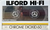 Compact Cassette Ilford CD 60 "Chrome Dioxid" Type II Chrome 1984 Europe