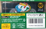 Compact Cassette Sony CDix II 60 "Yomiuri Verdi" Type II Chrome 1992 Japan