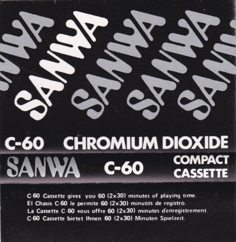 Compact Cassette Sanwa 60 Type II Chrome 1979 Europe