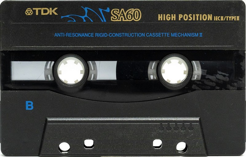 Compact Cassette TDK SA 60 Type II Chrome 1997 Worldwide