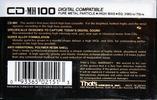 Compact Cassette Thats CD 100 "CD-MH" Type II Chrome 1987 USA