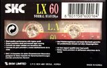 Compact Cassette SKC LX 60 Type I Normal 1995 Europe
