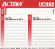 Compact Cassette Acme UCH 60 Type II Chrome 1996 Europe