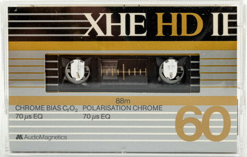 Compact Cassette Audio Magnetics XHE HD II 60 Type II Chrome 1982 Canada