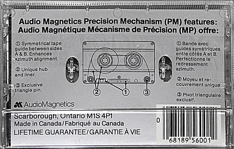 Compact Cassette Audio Magnetics XHE HD II 60 Type II Chrome 1982 Canada