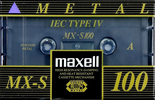 Compact Cassette Maxell MX-S 100 Type IV Metal 1994 Europe