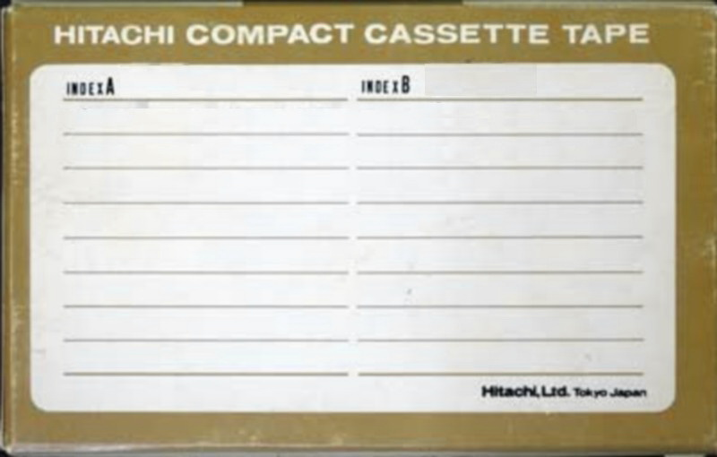 Compact Cassette Hitachi 60 Type I Normal 1966 Japan