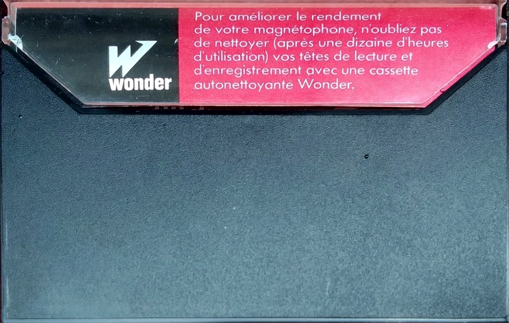 Compact Cassette Wonder 90 Type I Normal 1975 France