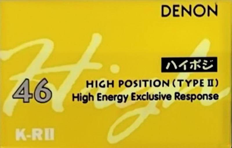 Compact Cassette Denon K-RII 46 Type II Chrome 1993 Japan