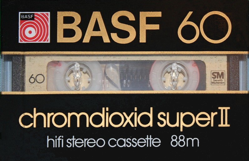 Compact Cassette BASF Chromdioxid Super II 60 Type II Chrome 1982 Europe