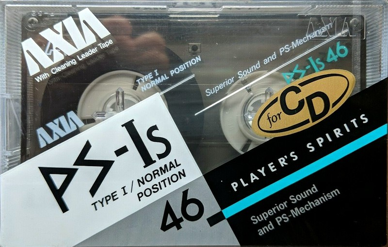 Compact Cassette AXIA PS-Is 46 "PS-Is 46 N" Type I Normal 1988 Japan