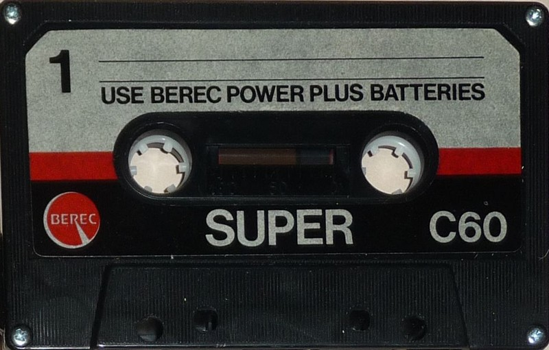 Compact Cassette Berec Super 60 Type I Normal 1980 UK