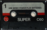 Compact Cassette Berec Super 60 Type I Normal 1980 UK