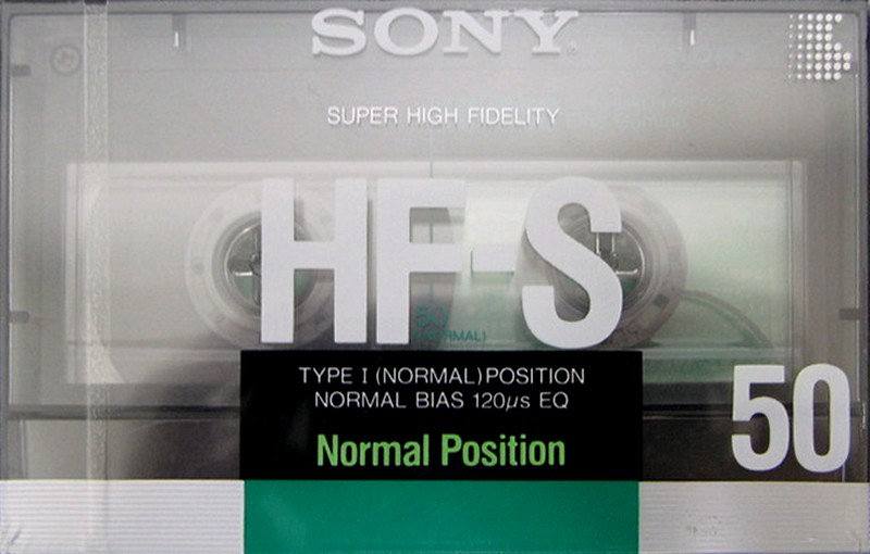 Compact Cassette Sony HF-S 50 Type I Normal 1988 Japan