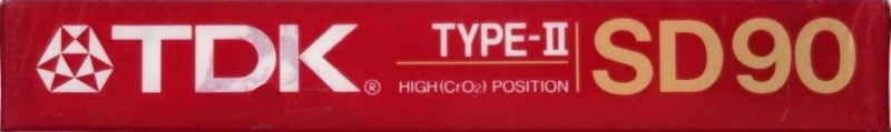 Compact Cassette TDK SD 90 Type II Chrome 1987 North America
