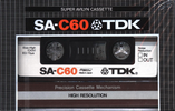Compact Cassette TDK SA 60 Type II Chrome 1979 Japan