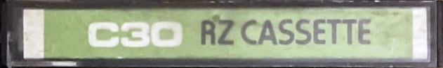 Compact Cassette RZ 30 Type I Normal Unknown Country