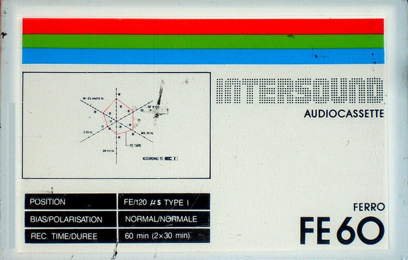 Compact Cassette Intersound 60 Type I Normal 1992 Europe